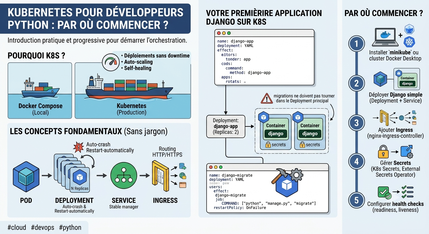 Kubernetes pour développeurs Python : par où commencer ?
