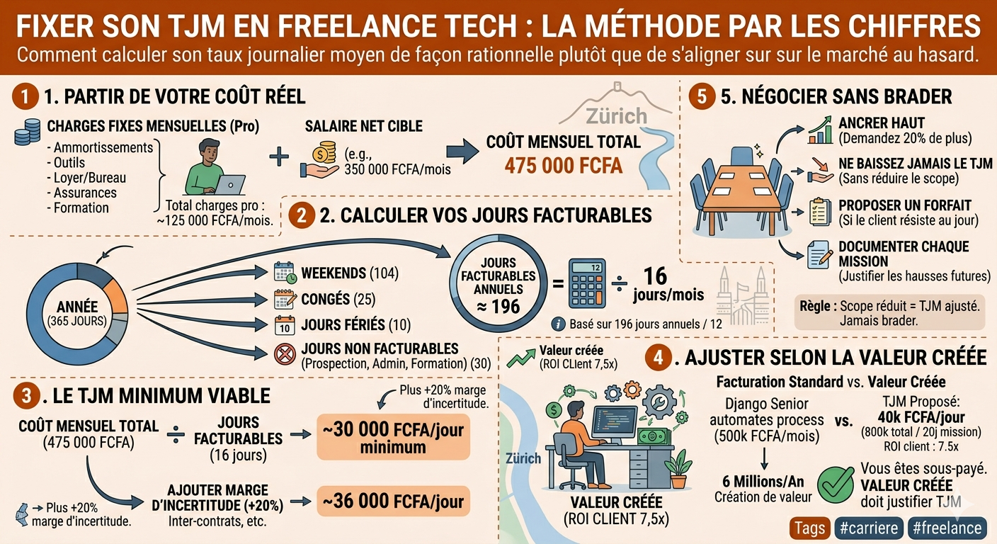Fixer son TJM en freelance tech : la méthode par les chiffres