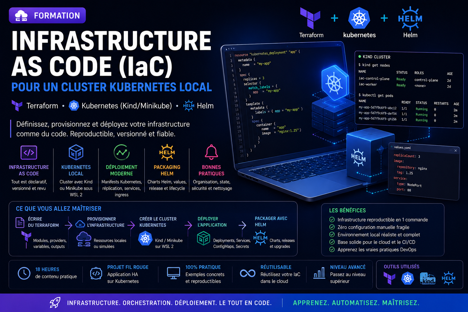 Infrastructure-as-Code (IaC) pour un Cluster Kubernetes Local